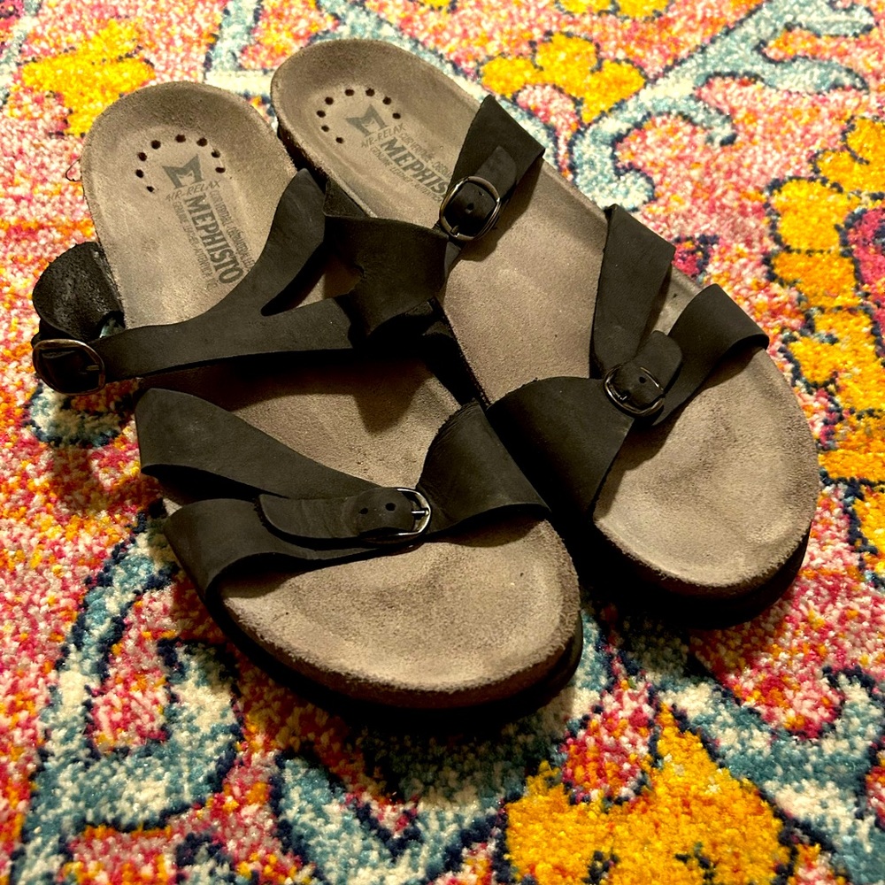 Mephisto black sandals